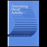 Assessing Deaf Adults