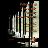 Policy and University Faculty Governance