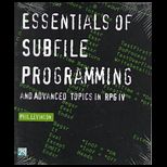 Essentials of Subfile Programming and Advanced Topics in RPG IV