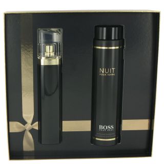 Boss Nuit for Women by Hugo Boss, Gift Set   2.5 oz Eau De Parfum Spray + 6.8 oz