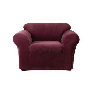 Sure Fit Stretch Metro 2 pc. Chair Slipcover, Burgundy