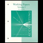 Intermediate Accounting, Volume I, Chapter I 14 (Working Papers)