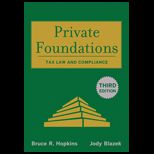 Private Foundations Tax Law and Compliance