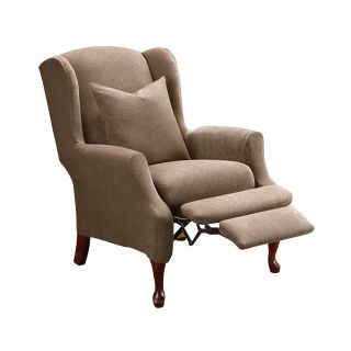 Sure Fit Stretch Piqué 2 pc. Wing Recliner Slipcover, Taupe