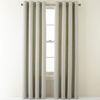 Studio Network Grommet Top Curtain Panel, Gray