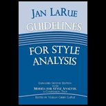 Jan LaRue Guidelines for Style Analysis