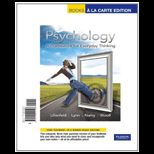 Psychology A Framework for Everyday Thinking, Books a la Carte Edition