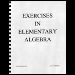 Exercises in Elementary Algebra