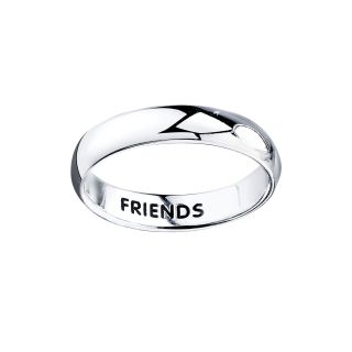 Bridge Jewelry Sterling Silver Friends Ring