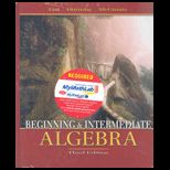 Beginning and Intermediate Algebra  Package