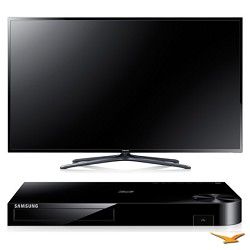 Samsung UN65F6400 65 120hz 1080p 3D Smart WiFi Slim LED HDTV and Blu ray Bundle