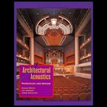 Architectural Acoustics  Principles and Design