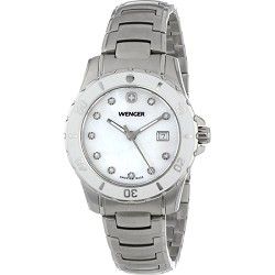 Wenger Ladies Sport Watch   White Mother of Pearl Dial/Stainless Steel Bracelet