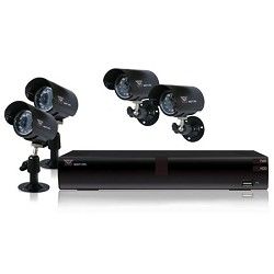 Night Owl 4 Channel H.264 DVR Kit with 4 Cameras and 500GB HardDrive   Factory R