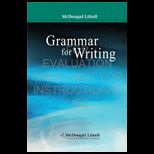 Grammar for Writing (Grade 8)