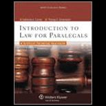 Introduction to Law for Paralegals With Access