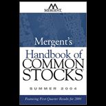 Mergents Handbook of Common Stocks