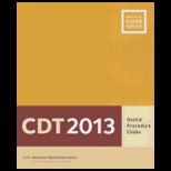 CDT 2013  Dental Procedure Codes   With CD