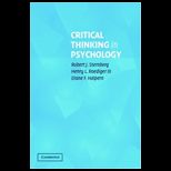 Critical Thinking in Psychology