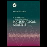 Interactive Introduction to Mathematical Analysis Paperback with CD ROM