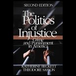 Politics of Injustice  Crime and Punishment in America