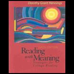 Reading With Meaning  Strategies for College Reading
