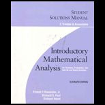 Introductory Mathematical Analysis for Business, Economics and the Life and social Sciences   With Solution Manual