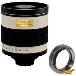 Rokinon 800mm F8.0 Mirror Lens for Nikon (White Body)   800M
