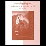 Intermediate Accounting, Volume II  Chapter 15 25 (Working Papers)