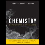 Chemistry  Structure and Dynamics   Student Solution Manual