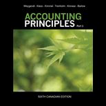 Accounting Principles, Part 1 (Canadian Edition)
