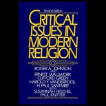 Critical Issues in Modern Religion