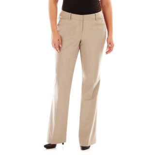 Worthington Modern Fit Pants   Plus, Prar Dune Chntz, Womens