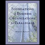 Foundations of Business Organizations for Paralegals