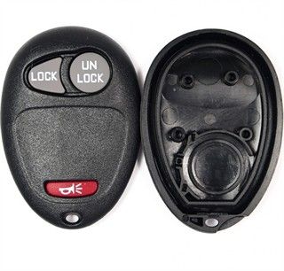 3 button Chevrolet, GMC, Olds, H3, Pontiac replacement remote case/shell
