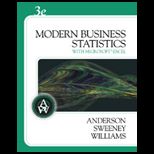 Modern Business Statistics with Microsoft Excel   With CD
