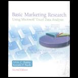Basic Marketing Research  Microsoft Excel Package