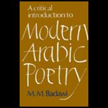 Critical Intro. to Modern Arabic Poetry