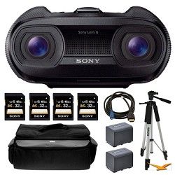 Sony DEV 50 25x Zoom Full HD 3D Digital Recording Binoculars and Memory Card Bun