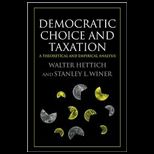 Democratic Choice and Taxation A Theoretical and Empirical Analysis