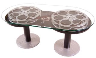 Double Rewind Film Reel Coffee Table 48