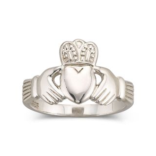 Sterling Silver Claddagh Ring, Womens