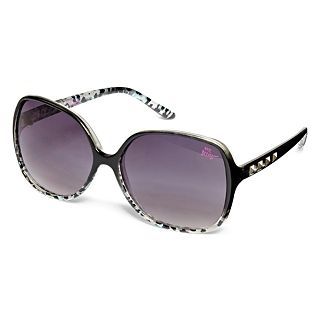 Betseyville Studded Oversized Sunglasses, Black, Womens