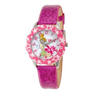 Disney Tinker Bell Glitz Pink Strap Watch, Girls