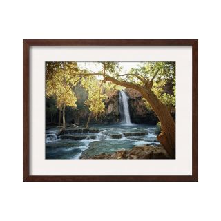 ART Scenic View of a Waterfall Framed Photo Wall Art