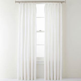 ROYAL VELVET Elegance Pinch Pleat Curtain Panel, White