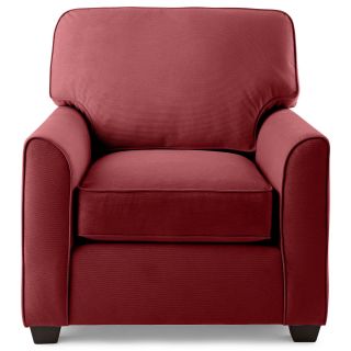 Possibilities Sharkfin Arm Chair, Berry