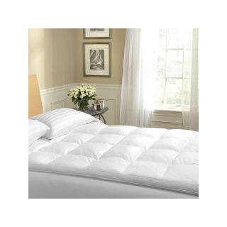 2 Down Pillow Top Featherbed, White