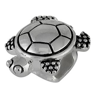 Forever Moments Oxidized Turtle Bead, Womens