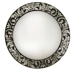 Venetian Scroll Deco Mirror, Silver